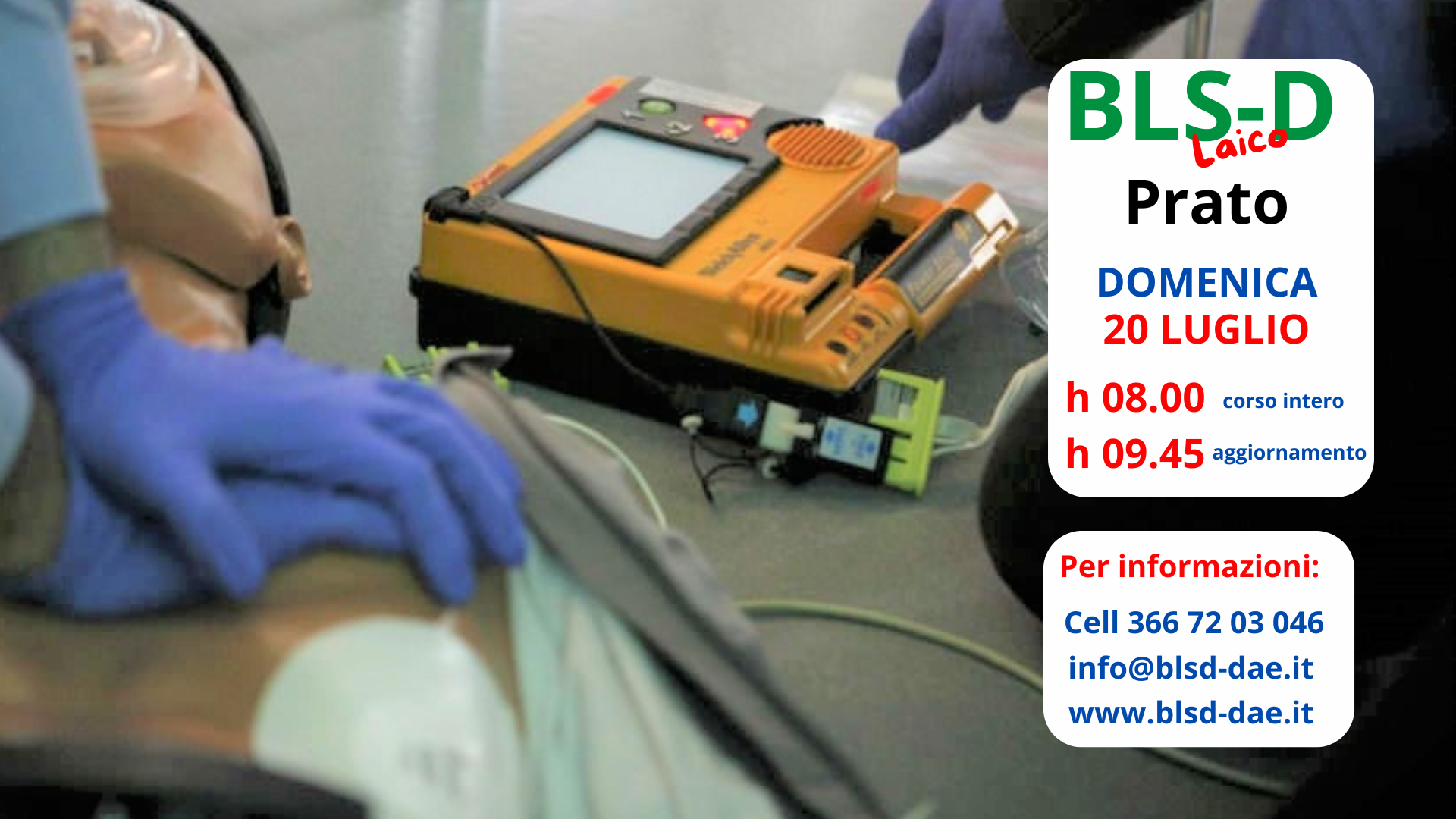 Luglio 20 - corso BLSD / aggiornamento 